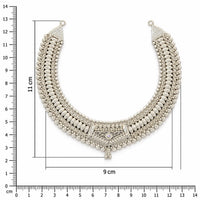 Traditional Elegance 925 Silver Necklace Set for Women by Frolic Jewels