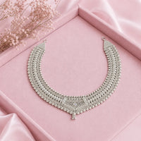 Traditional Elegance 925 Silver Necklace Set for Women by Frolic Jewels