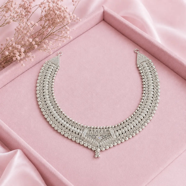 Traditional Elegance 925 Silver Necklace Set