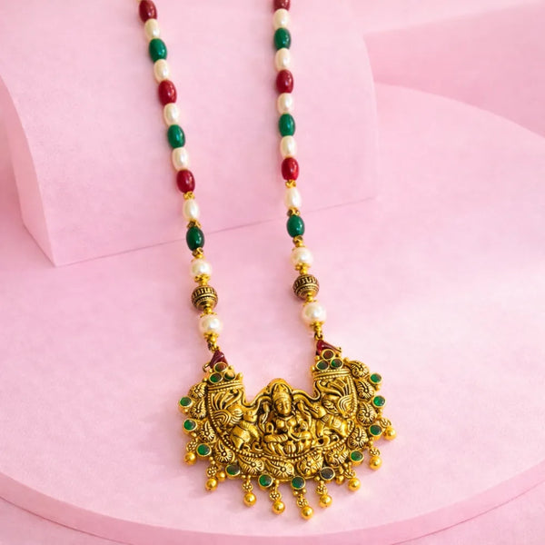925 Silver Traditional Lakshmi Necklace Pendant