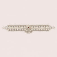 Traditional Silver Floral Guluband for Women by Frolic Jewels