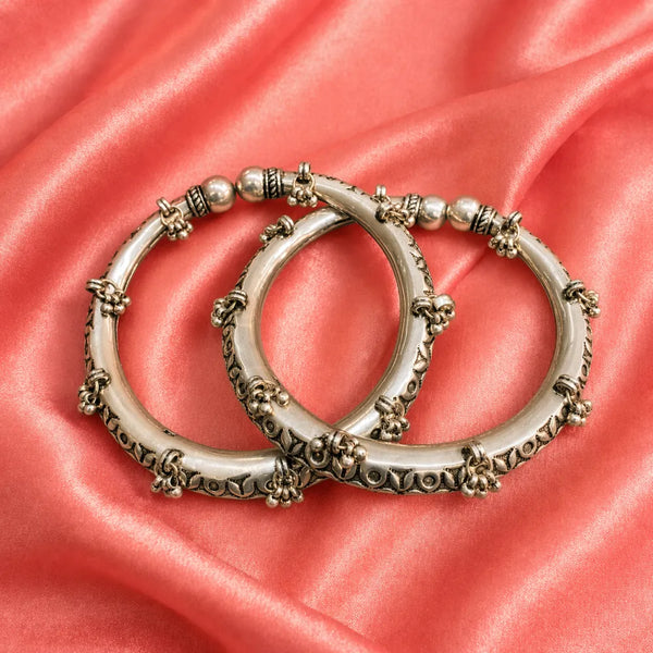 Traditional Silver Kada Anklet
