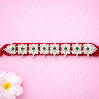 925 Silver Green Stone Guluband
